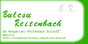 bulcsu reitenbach business card